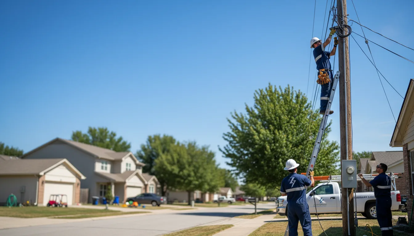 Residential electrician providing installation services in Wade Hampton, SC